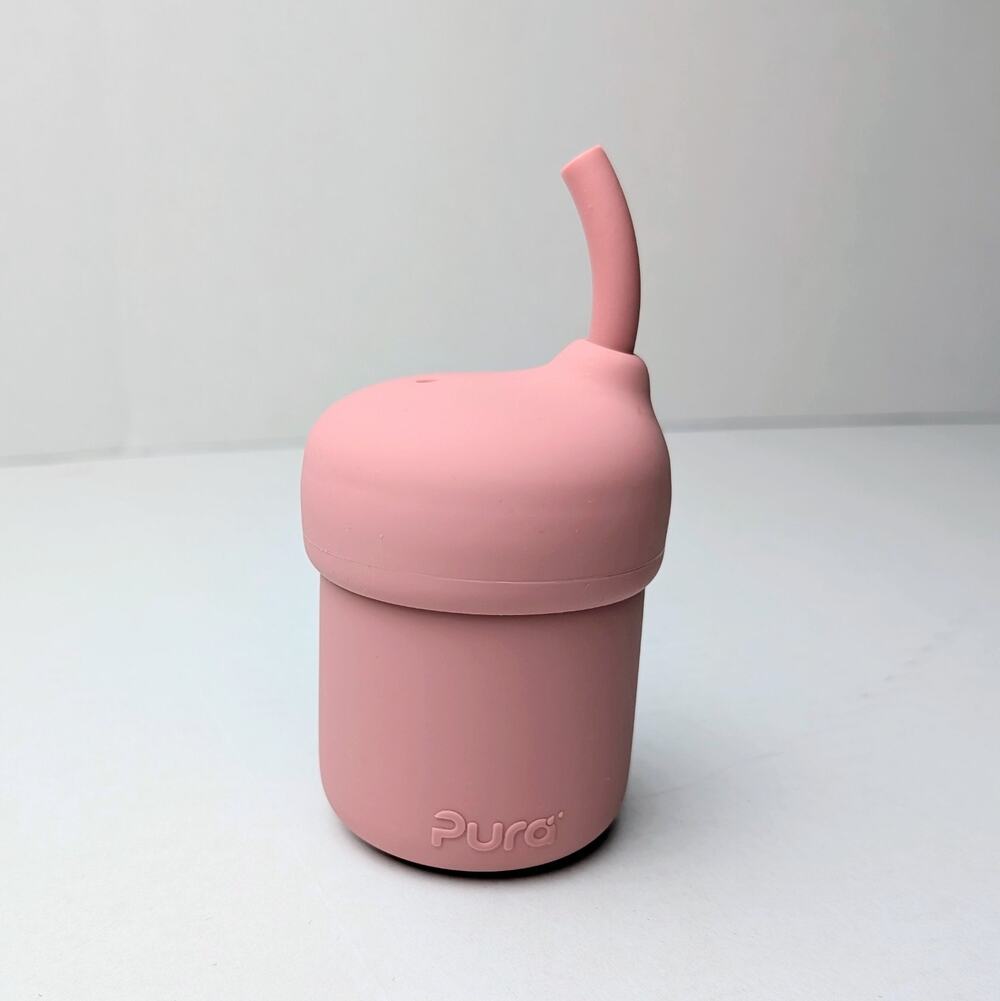 Pura, Zero Plastic, my-my Food Grade Silicone Sippy Cup - Training Cup, Reusable